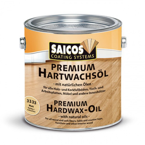 Масло с твердым воском без изменения цвета древесины Saicos Premium .